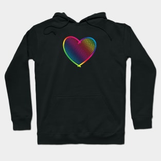 Geometric rainbow heart Hoodie